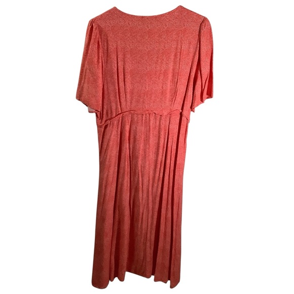 Able Coral V-Neck Midi Sundress with Dolman Sleeves - Picture 5 of 9